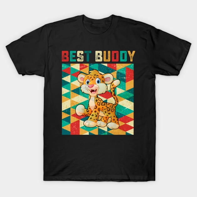 Best Buddy Leopard T-Shirt by danieldamssm